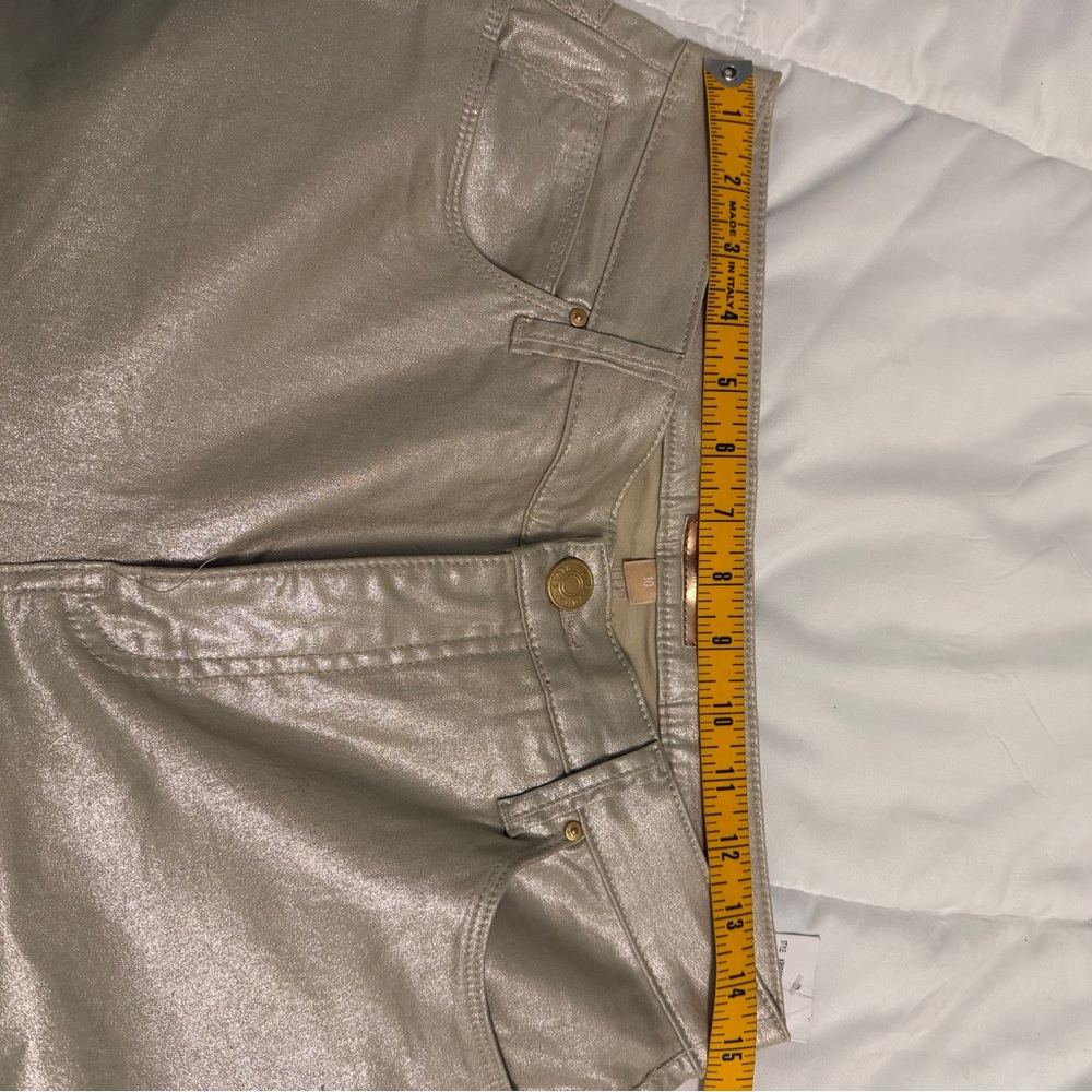Kut from the Kloth NWT Charlize Rose Gold Fab Ab Cigarette Jeans sz 10 MSRP $99 - Picture 9 of 10
